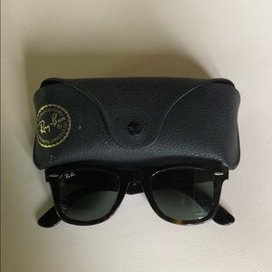Ray ban tortoise shell sunglasses WITH CASE